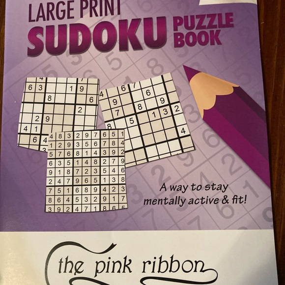 Breast cancer book & fit healthy book & Sudoku puzzle book & bag - Picture 6 of 12